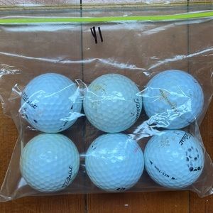 Titleist Used Golf Balls Bundle 6 NXT Tour